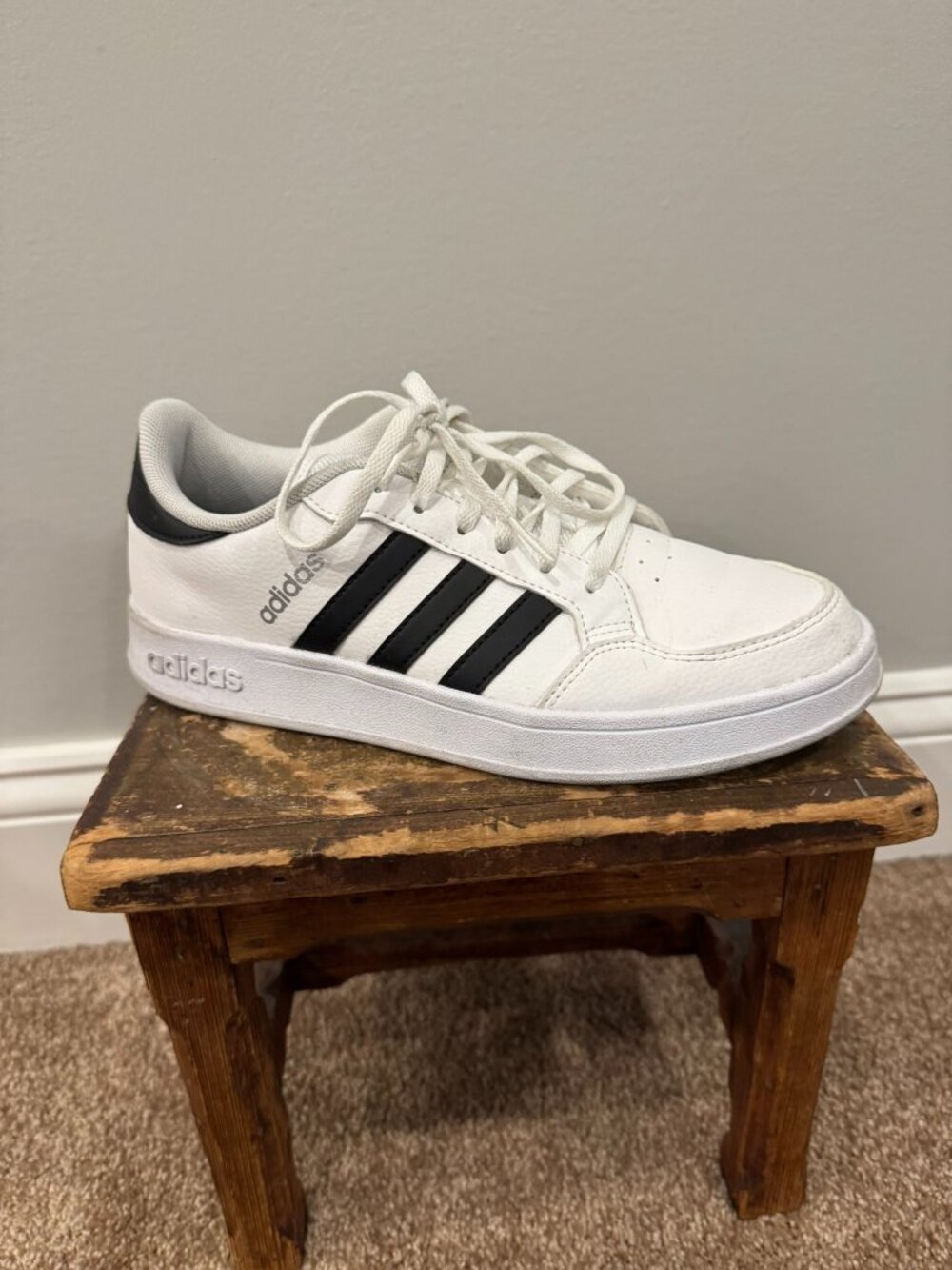 Adidas Breaknet White Black Athletic Shoes FX8724 - Women's 7